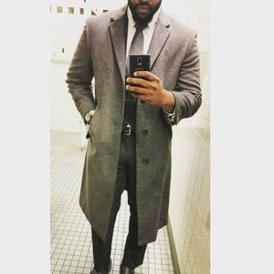 Men’s Grey Pea Coat. Great condition